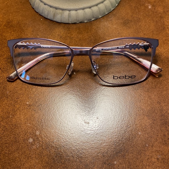 Bebe New Brown Glasses Semi-Rimless Design and free new BeBe crossbody bag main image 10